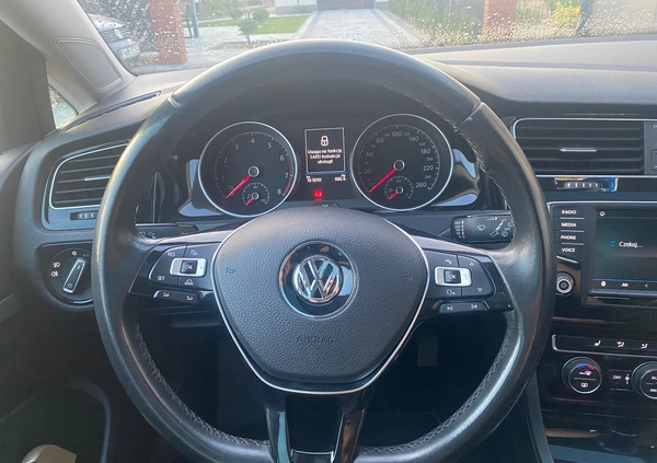 Volkswagen Golf cena 48900 przebieg: 162000, rok produkcji 2017 z Pyzdry małe 379